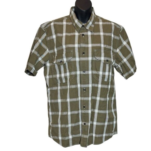 Filson mens medium short sleeve Alaskan guide shirt lightweight plaid - Picture 1 of 4